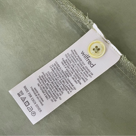 Aritzia Wilfred Aries Button-Up Short-Sleeve Bowler Blouse - Picture 8 of 10